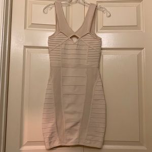 NWT - Arden B. Bandage dress size S cream
